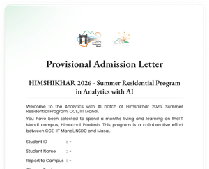  Admission Letter
