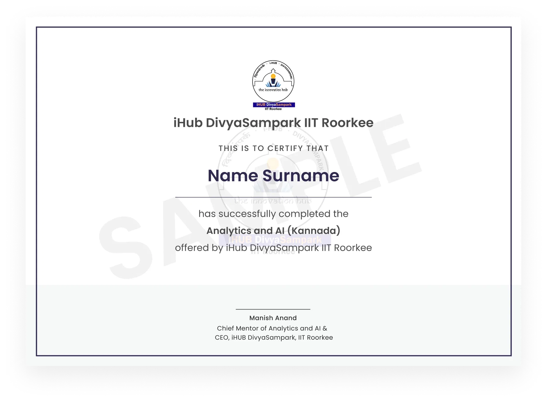 Course Certificate