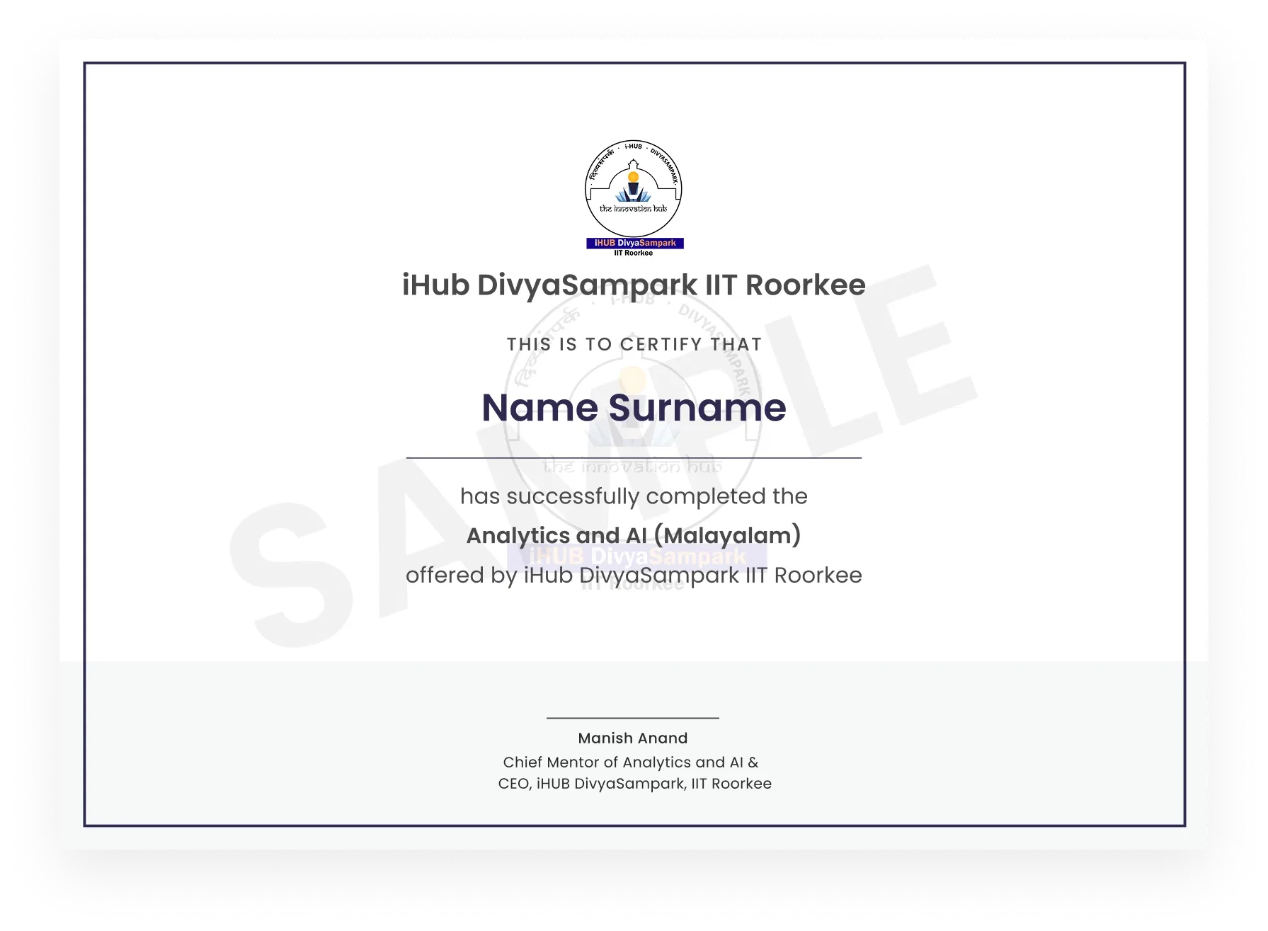 Course Certificate