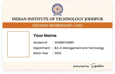 Alumni card and Email ID from IIT Jodhpur
